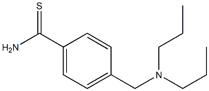 4-[(dipropylamino)methyl]benzenecarbothioamide Struktur