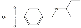 4-[(pentan-3-ylamino)methyl]benzene-1-sulfonamide Struktur