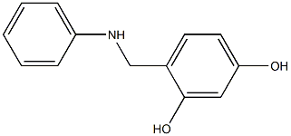 4-[(phenylamino)methyl]benzene-1,3-diol Struktur