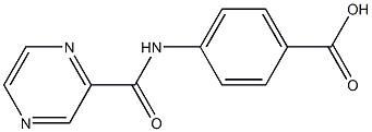 4-[(pyrazin-2-ylcarbonyl)amino]benzoic acid Struktur