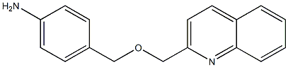 4-[(quinolin-2-ylmethoxy)methyl]aniline Struktur