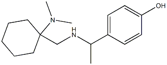 4-[1-({[1-(dimethylamino)cyclohexyl]methyl}amino)ethyl]phenol Struktur