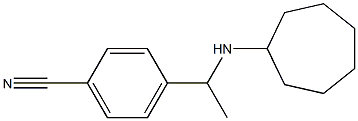 4-[1-(cycloheptylamino)ethyl]benzonitrile Struktur