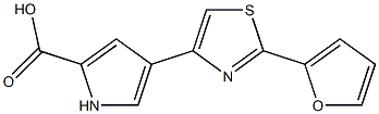 4-[2-(2-furyl)-1,3-thiazol-4-yl]-1H-pyrrole-2-carboxylic acid Struktur