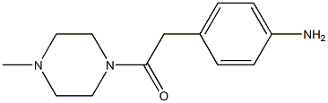 4-[2-(4-methylpiperazin-1-yl)-2-oxoethyl]aniline Struktur