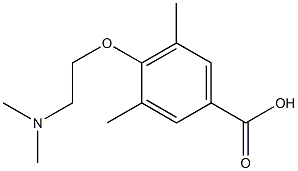 4-[2-(dimethylamino)ethoxy]-3,5-dimethylbenzoic acid Struktur