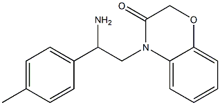 4-[2-amino-2-(4-methylphenyl)ethyl]-3,4-dihydro-2H-1,4-benzoxazin-3-one Struktur