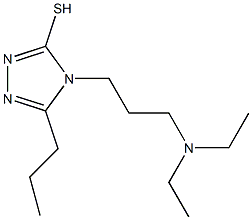 4-[3-(diethylamino)propyl]-5-propyl-4H-1,2,4-triazole-3-thiol Struktur