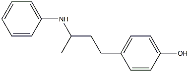 4-[3-(phenylamino)butyl]phenol Struktur