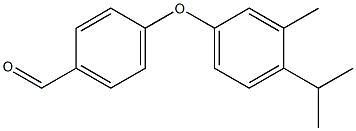 4-[3-methyl-4-(propan-2-yl)phenoxy]benzaldehyde Struktur