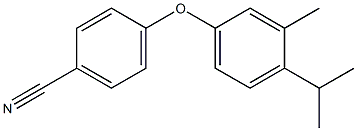 4-[3-methyl-4-(propan-2-yl)phenoxy]benzonitrile Struktur