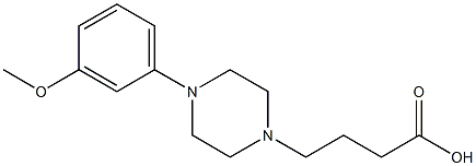 4-[4-(3-methoxyphenyl)piperazin-1-yl]butanoic acid Struktur