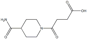 4-[4-(aminocarbonyl)piperidin-1-yl]-4-oxobutanoic acid Struktur