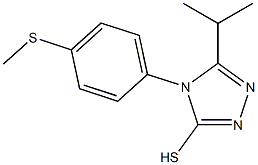 4-[4-(methylsulfanyl)phenyl]-5-(propan-2-yl)-4H-1,2,4-triazole-3-thiol Struktur