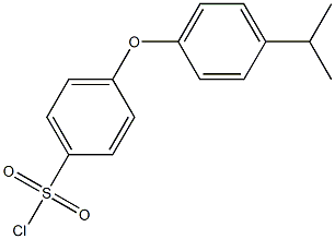 4-[4-(propan-2-yl)phenoxy]benzene-1-sulfonyl chloride Struktur