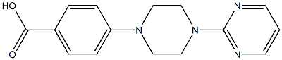 4-[4-(pyrimidin-2-yl)piperazin-1-yl]benzoic acid Struktur