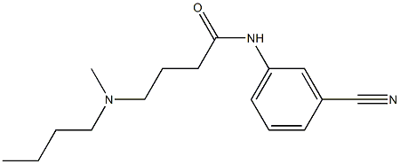 4-[butyl(methyl)amino]-N-(3-cyanophenyl)butanamide Struktur