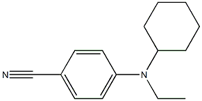 4-[cyclohexyl(ethyl)amino]benzonitrile Struktur