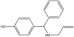 4-[phenyl(prop-2-en-1-ylamino)methyl]phenol Struktur