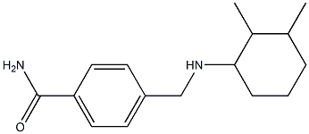 4-{[(2,3-dimethylcyclohexyl)amino]methyl}benzamide Struktur