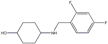 4-{[(2,4-difluorophenyl)methyl]amino}cyclohexan-1-ol Struktur