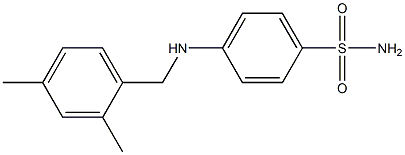 4-{[(2,4-dimethylphenyl)methyl]amino}benzene-1-sulfonamide Struktur