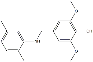 4-{[(2,5-dimethylphenyl)amino]methyl}-2,6-dimethoxyphenol Struktur