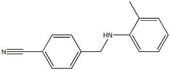 4-{[(2-methylphenyl)amino]methyl}benzonitrile Struktur