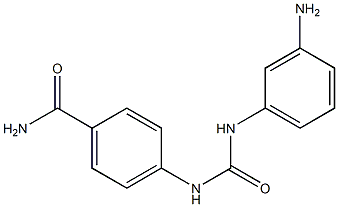 4-{[(3-aminophenyl)carbamoyl]amino}benzamide Struktur