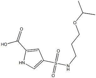 4-{[(3-isopropoxypropyl)amino]sulfonyl}-1H-pyrrole-2-carboxylic acid Struktur