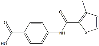 4-{[(3-methylthien-2-yl)carbonyl]amino}benzoic acid Struktur