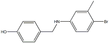 4-{[(4-bromo-3-methylphenyl)amino]methyl}phenol Struktur