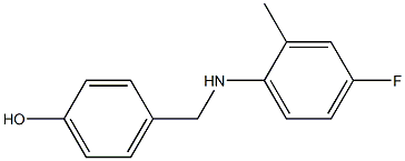 4-{[(4-fluoro-2-methylphenyl)amino]methyl}phenol Struktur