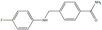 4-{[(4-fluorophenyl)amino]methyl}benzamide Struktur