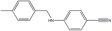 4-{[(4-methylphenyl)methyl]amino}benzonitrile Struktur