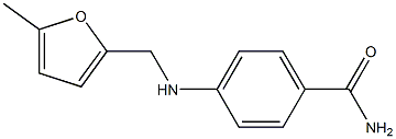 4-{[(5-methylfuran-2-yl)methyl]amino}benzamide Struktur