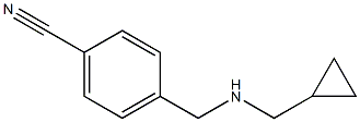 4-{[(cyclopropylmethyl)amino]methyl}benzonitrile Struktur