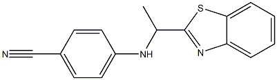 4-{[1-(1,3-benzothiazol-2-yl)ethyl]amino}benzonitrile Struktur