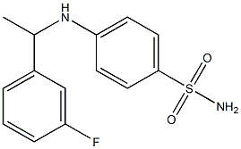 4-{[1-(3-fluorophenyl)ethyl]amino}benzene-1-sulfonamide Struktur