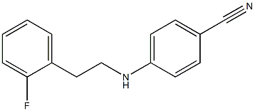 4-{[2-(2-fluorophenyl)ethyl]amino}benzonitrile Struktur