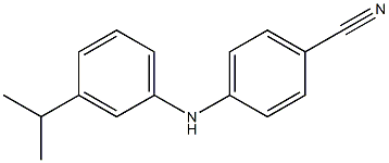 4-{[3-(propan-2-yl)phenyl]amino}benzonitrile Struktur