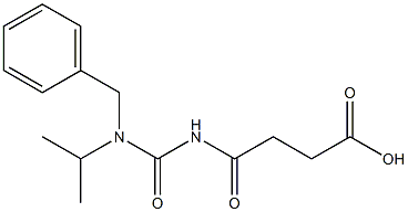 4-{[benzyl(propan-2-yl)carbamoyl]amino}-4-oxobutanoic acid Struktur