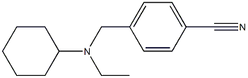 4-{[cyclohexyl(ethyl)amino]methyl}benzonitrile Struktur