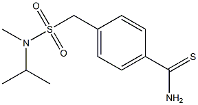 4-{[methyl(propan-2-yl)sulfamoyl]methyl}benzene-1-carbothioamide Struktur