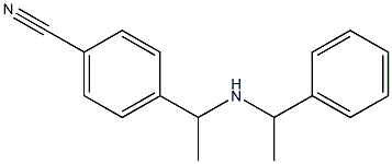 4-{1-[(1-phenylethyl)amino]ethyl}benzonitrile Struktur