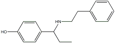 4-{1-[(2-phenylethyl)amino]propyl}phenol Struktur