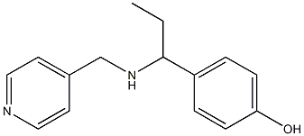 4-{1-[(pyridin-4-ylmethyl)amino]propyl}phenol Struktur