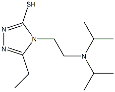 4-{2-[bis(propan-2-yl)amino]ethyl}-5-ethyl-4H-1,2,4-triazole-3-thiol Struktur