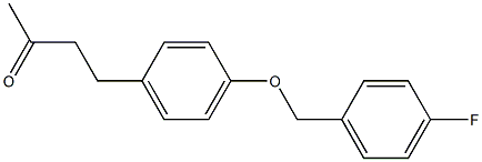 4-{4-[(4-fluorophenyl)methoxy]phenyl}butan-2-one Struktur