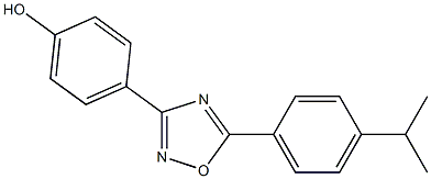 4-{5-[4-(propan-2-yl)phenyl]-1,2,4-oxadiazol-3-yl}phenol Struktur